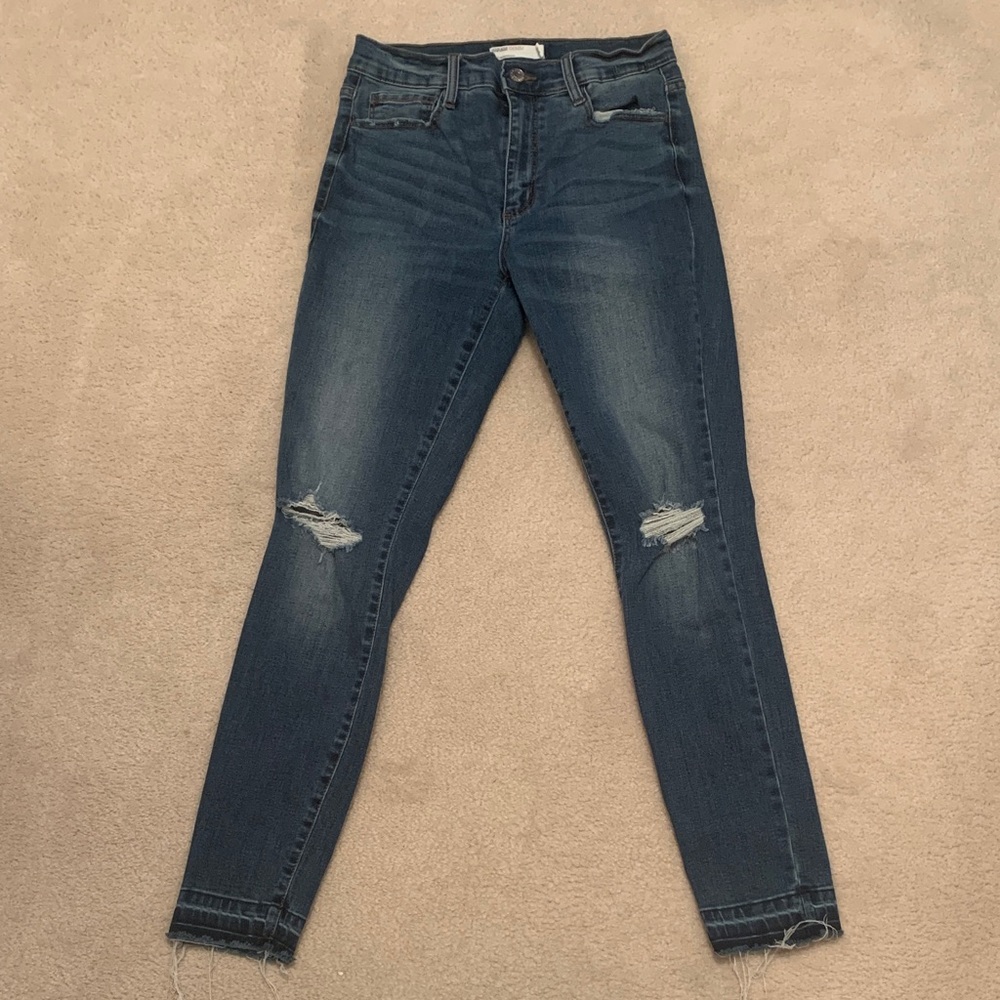 Garage Dark Blue Skinny Jeans